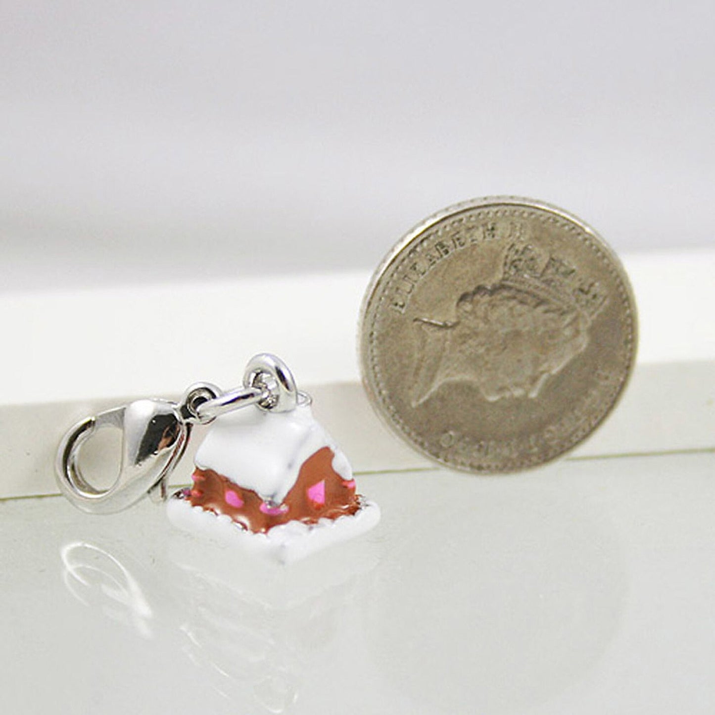 Gingerbread House Clip-On Bracelet Charm