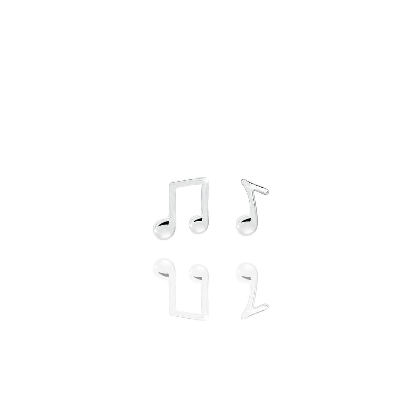 Sterling Silver Music Musical Note Necklace Pendant Earrings 3 DIFFERENT TYPES Double Bar Treble Clef Quaver Eighth Quarte Note