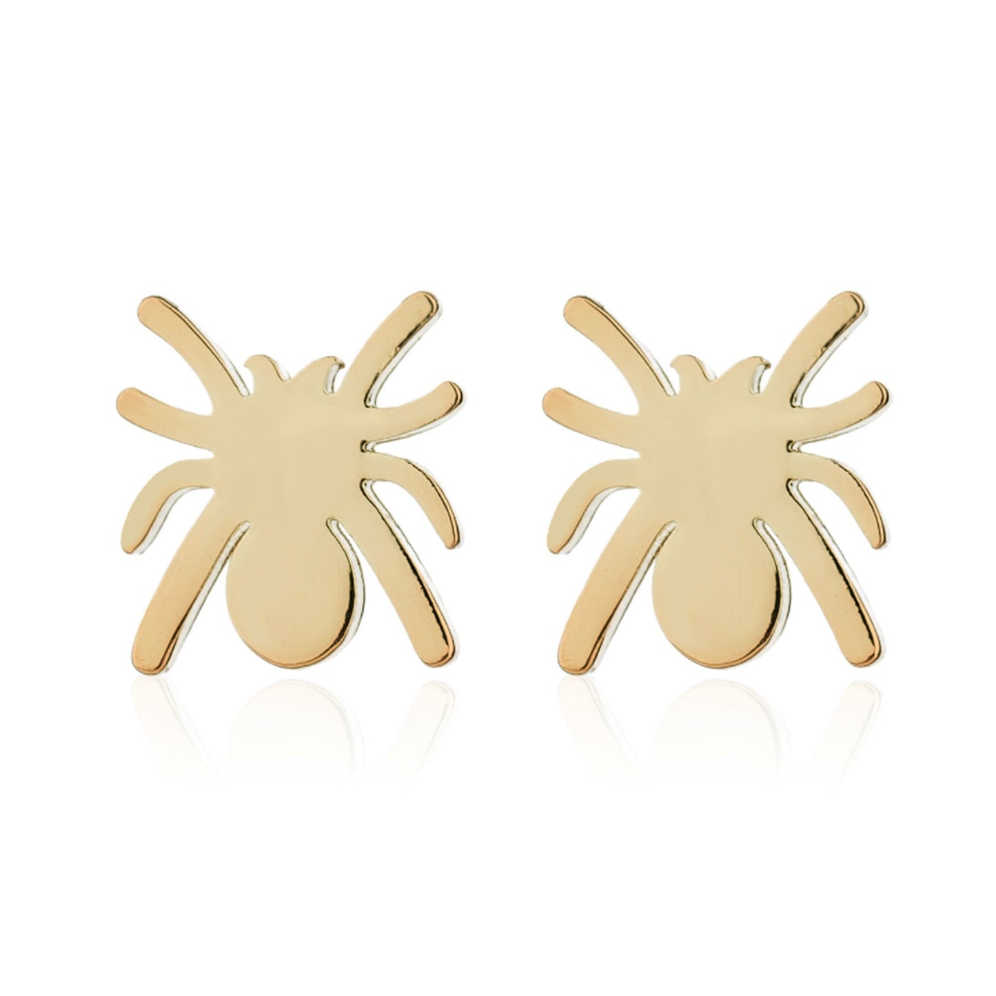 Plated Spider Stud Earrings