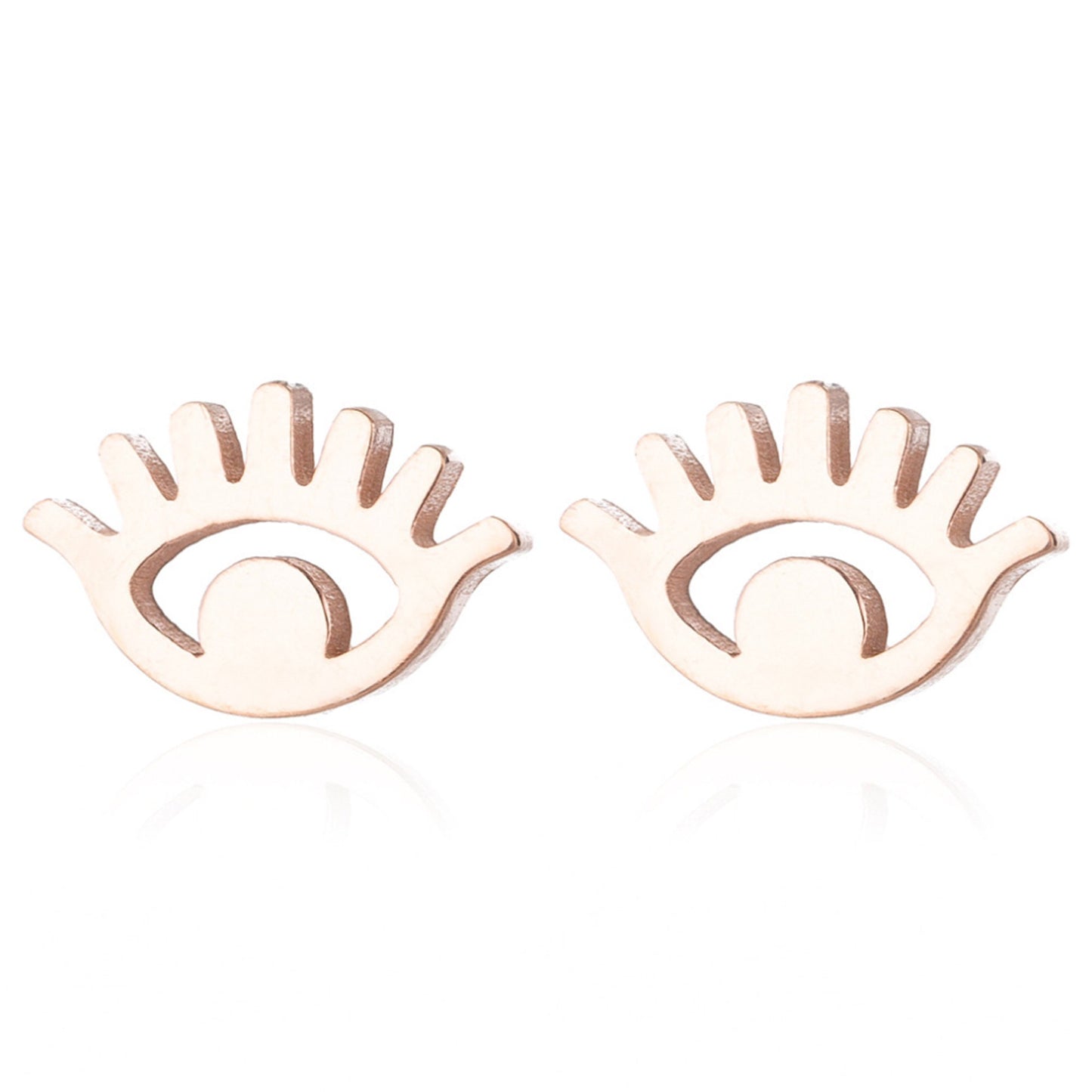 Fluttering Lashes Stud Earrings