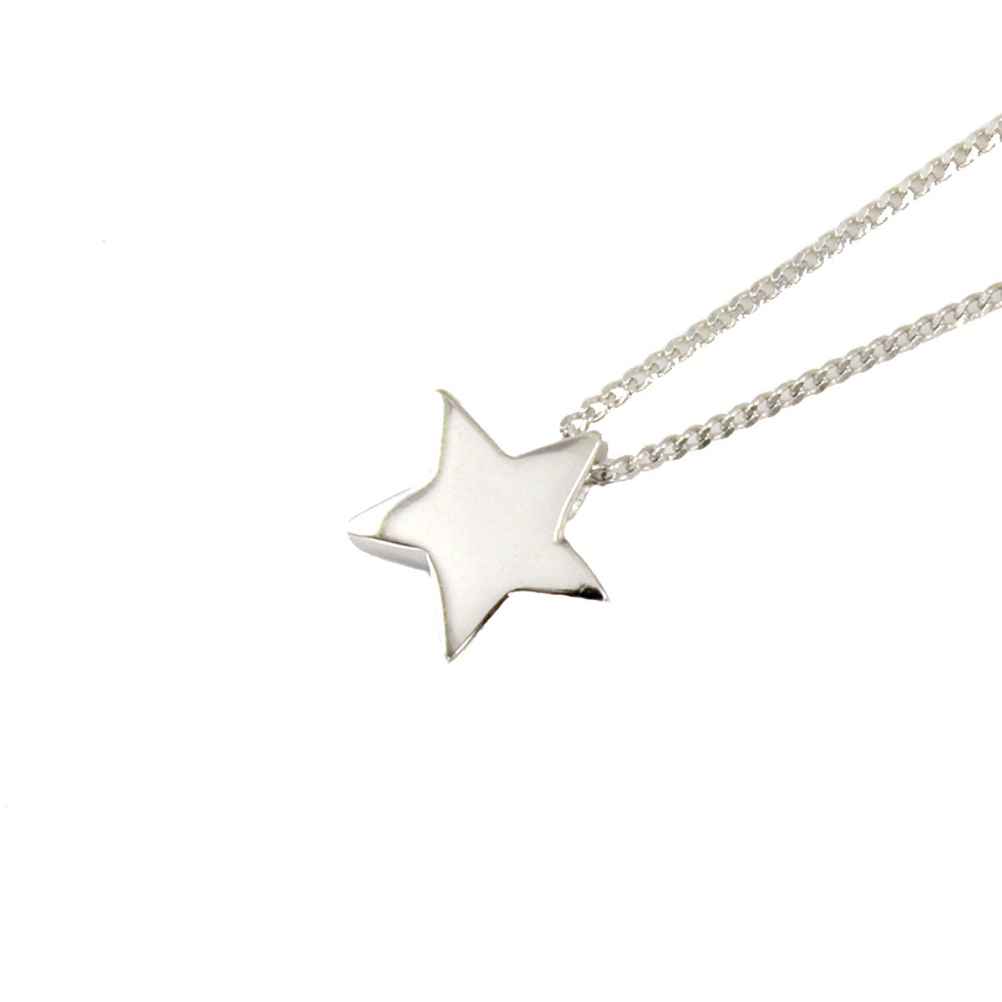 925 Sterling Silver Gold Plated Small Wish Star Necklace