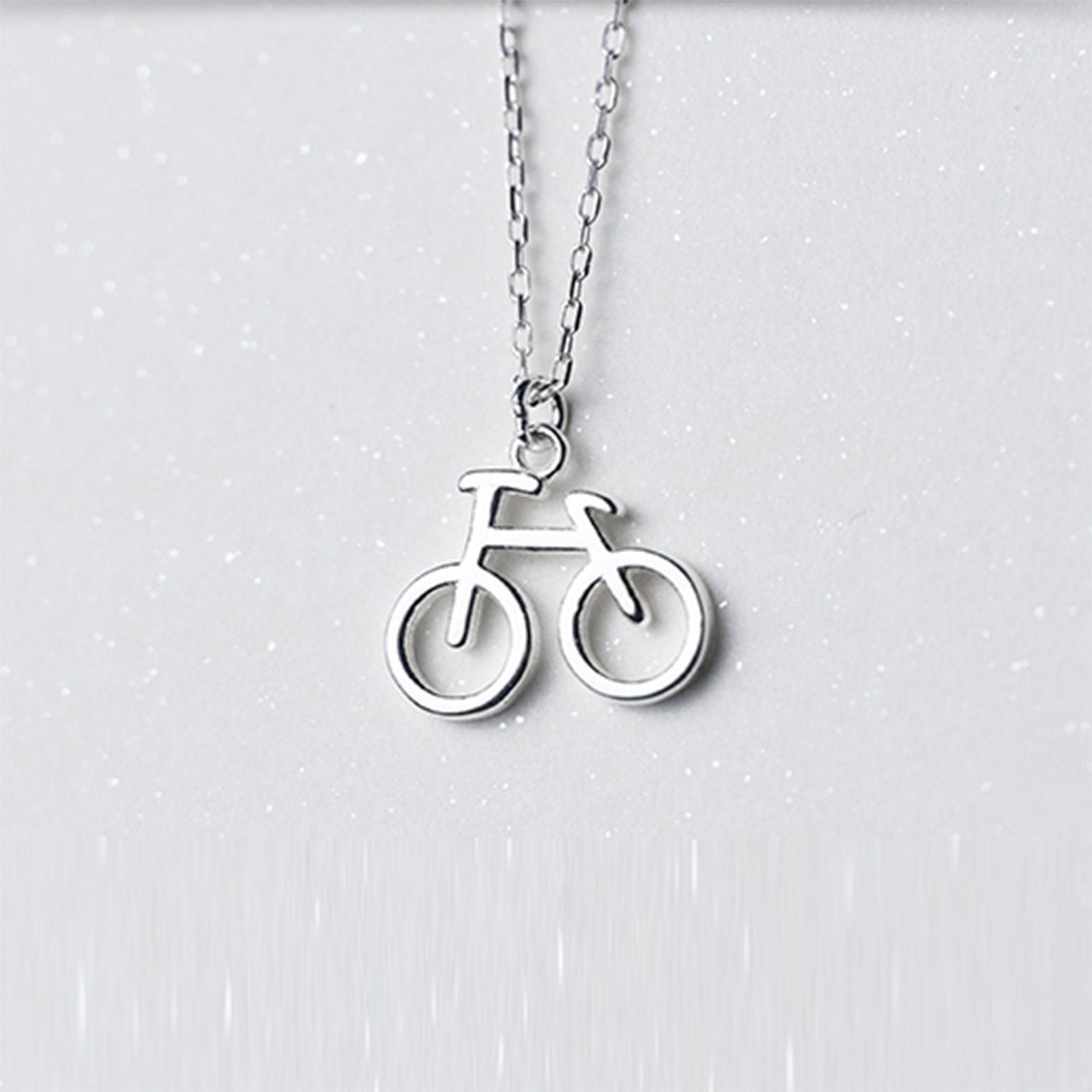 925 Sterling Silver Bicycle/Bike Necklace or Stud Earrings