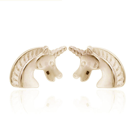 Silver Plated Or Gold Plated Unicorn Earrings