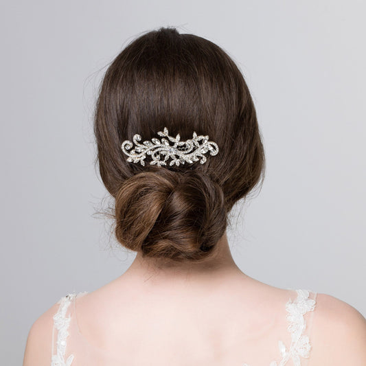 Diamante Crystal Art Deco Hair Comb Headpiece Wedding Bridal Wedding Hair Slide