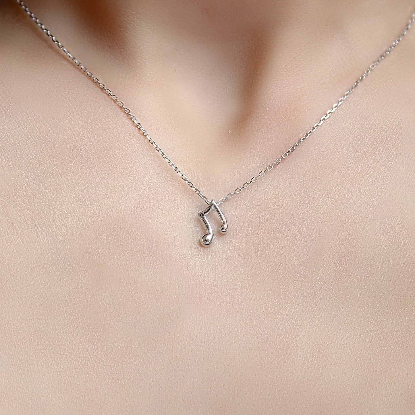 Sterling Silver Music Musical Note Necklace Pendant Earrings 3 DIFFERENT TYPES Double Bar  Treble Clef  Quaver Eighth Quarte Note