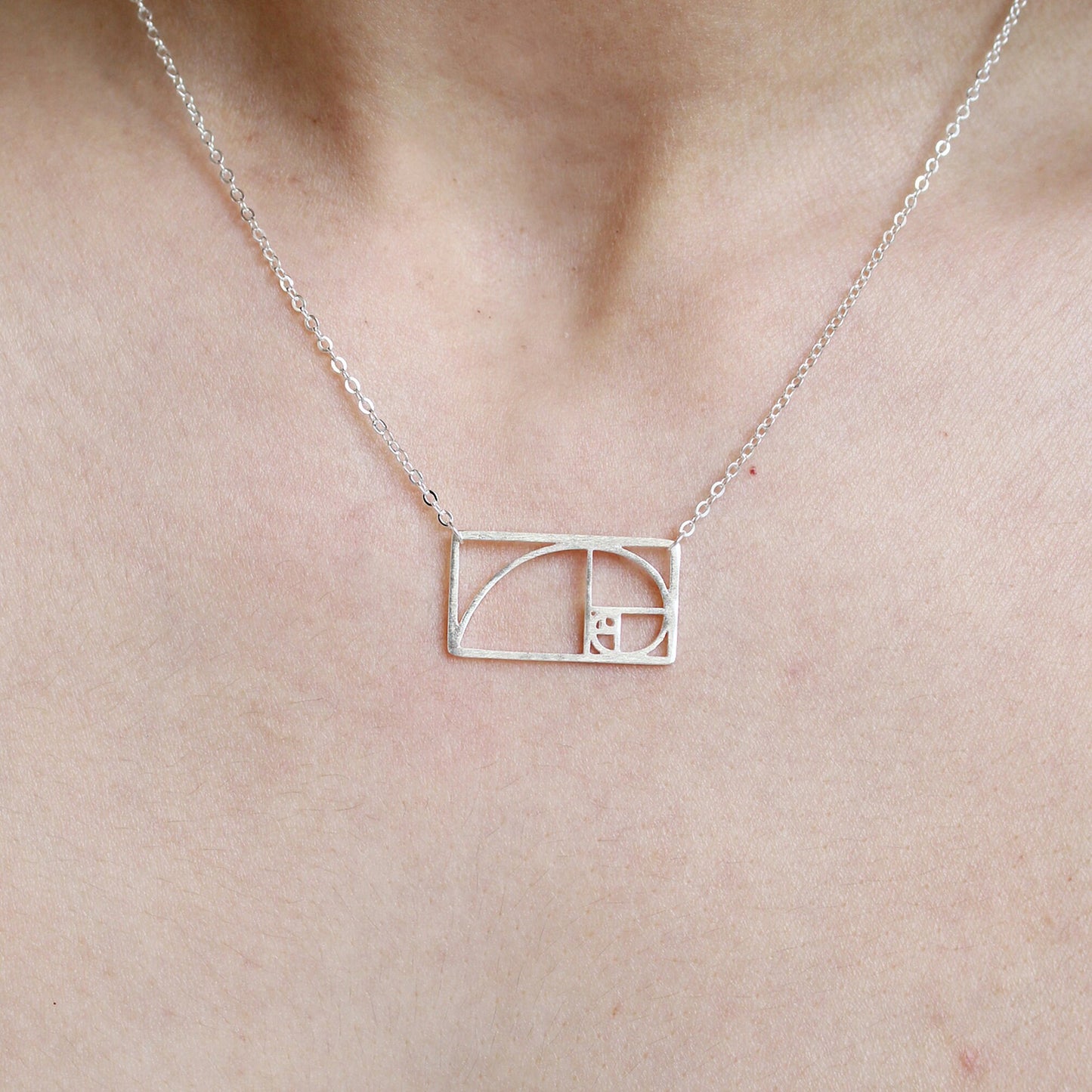 925 Sterling Silver Golden Ratio Pattern Necklace