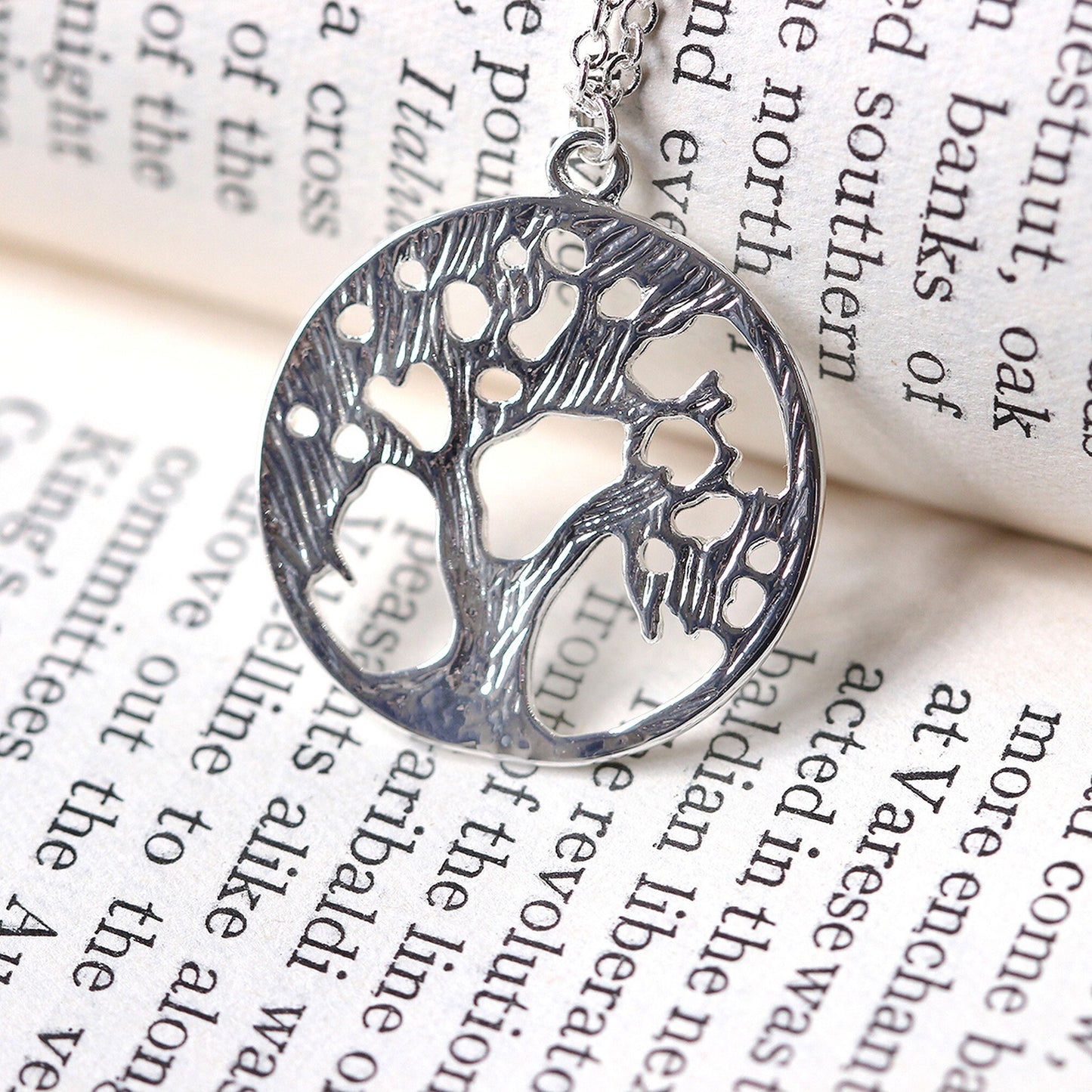 Silver Plated Tree of Life Necklace