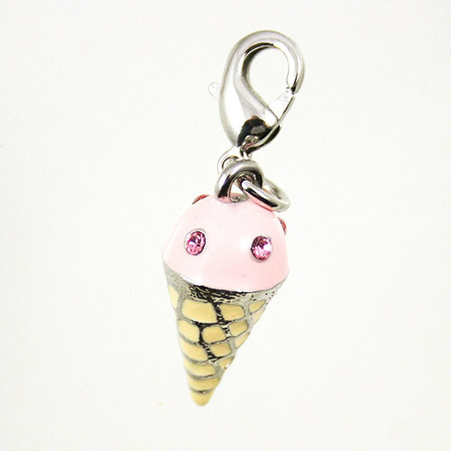 Strawberry Ice Cream Clip-On Charm