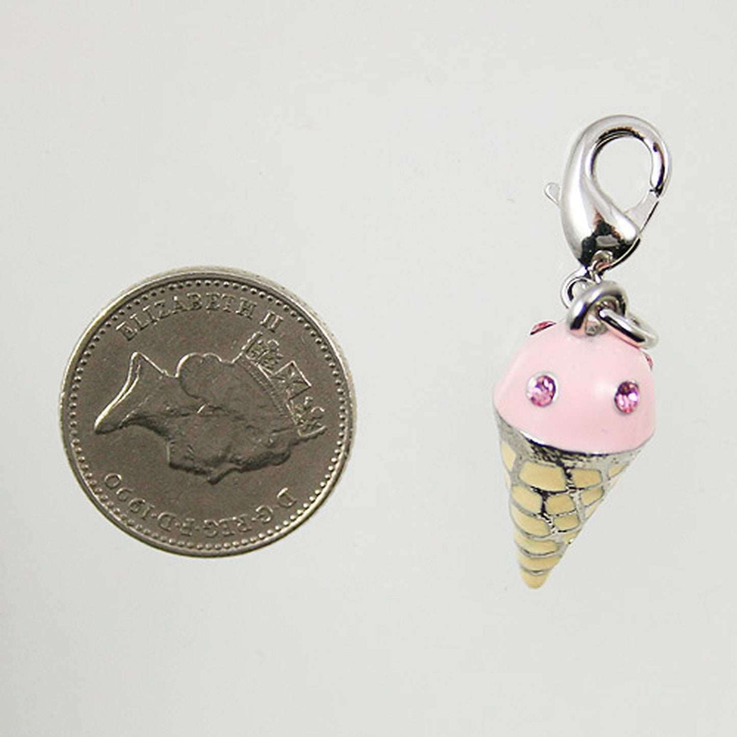 Strawberry Ice Cream Clip-On Charm