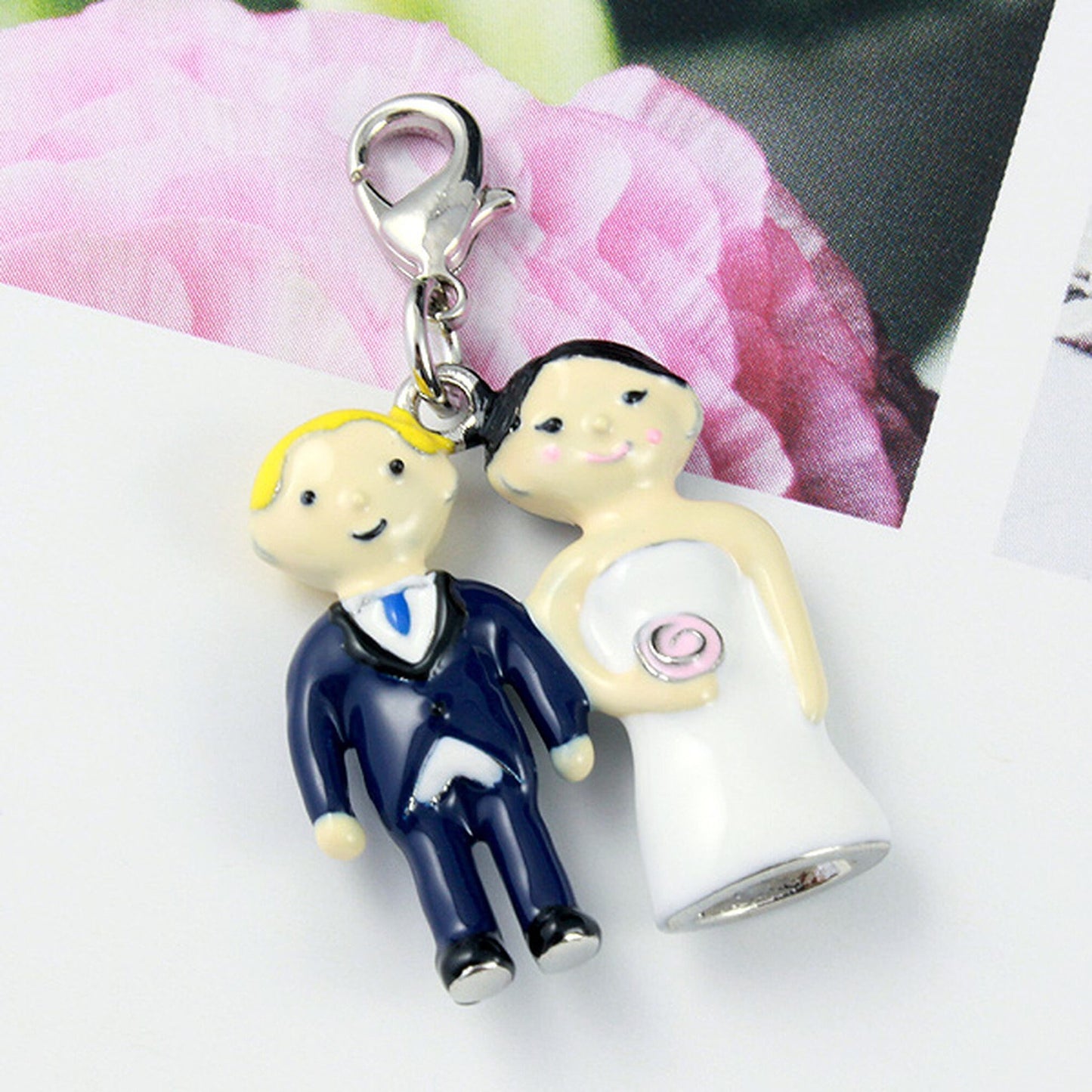 Married Couple Clip-On Bracelet Charm