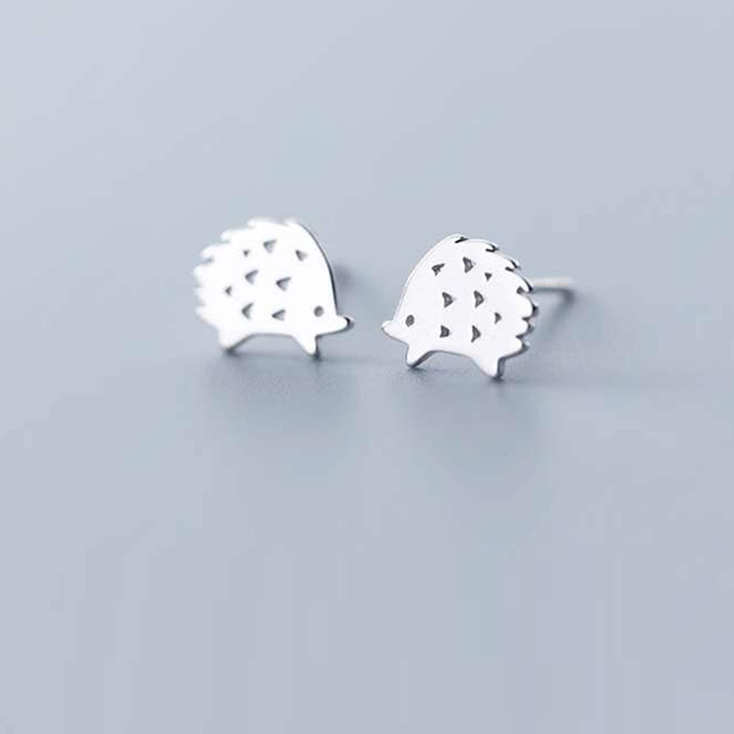 Sterling Silver Hedgehog Studs Earrings