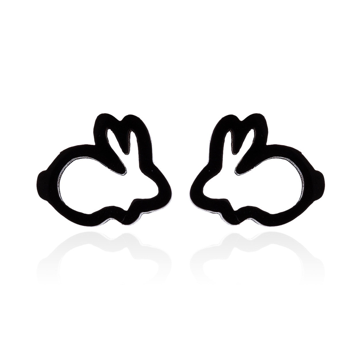 Easter Rabbit Bunny Silver plated or Gold plated Mini Stud Earrings Easter 8mm Easter Jewellery Gift Bunny