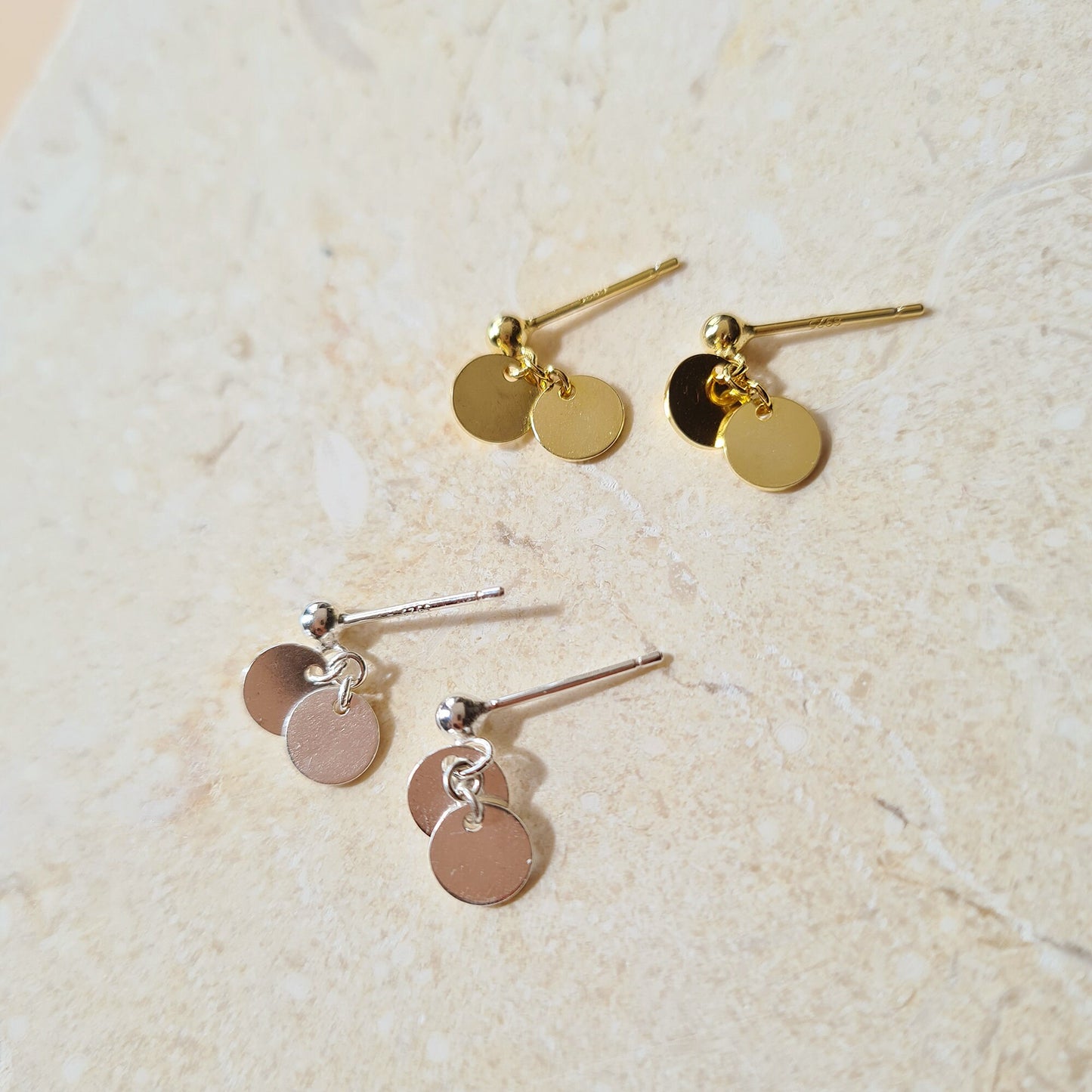 Short Chandelier Cluster Stud Earrings