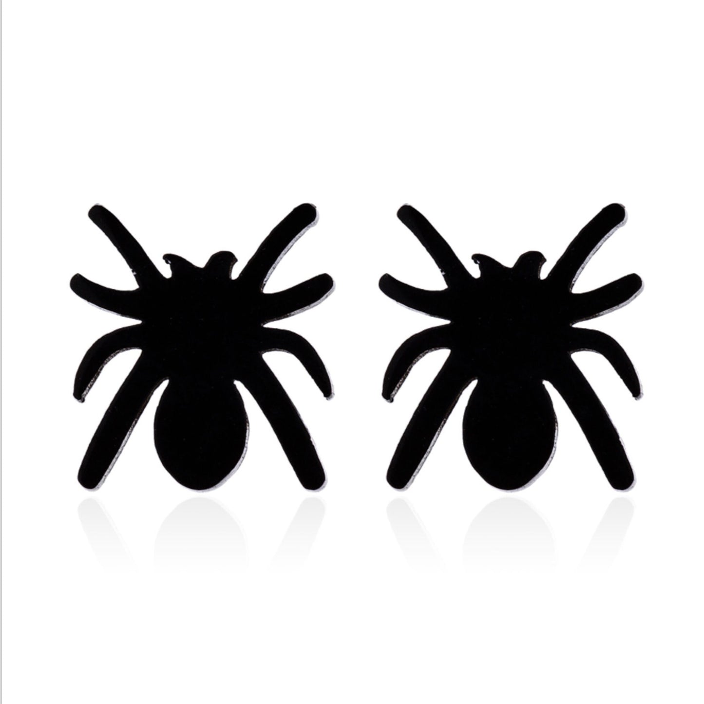 Plated Spider Stud Earrings