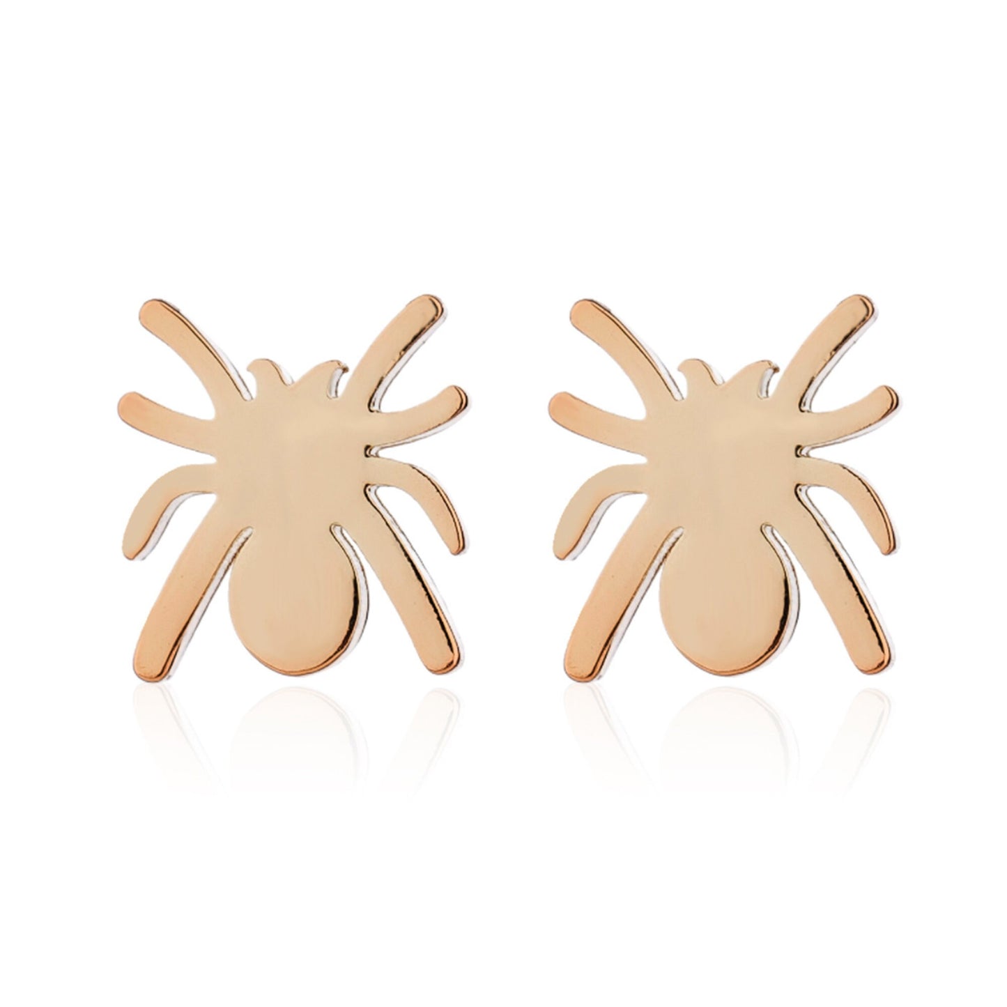 Plated Spider Stud Earrings