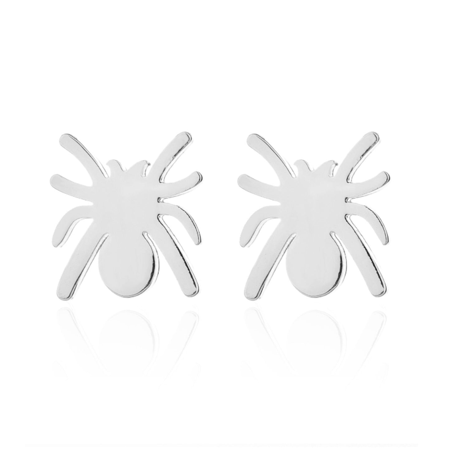 Plated Spider Stud Earrings